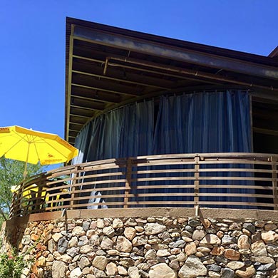 cedar room climate controlled patio